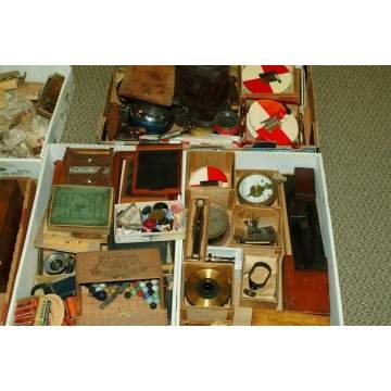 Group of Scientific Instrument Parts