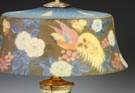 Pairpoint Reverse Painted Bird of Paradise Lamp