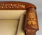 Marquetry Inlaid Mahogany Sofa 