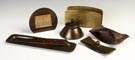 Group of Various Roycroft Hand Hammered Copper Desk Items