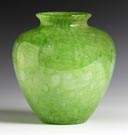 Steuben Green Cluthra Vase