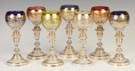 Group of Seven Enameled Goblets