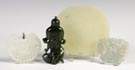 Chinese Carved Jade Pendant, Immortal & Plaques