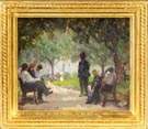 Attr. To William J. Glackens (American, 1870-1938) Park scene
