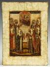Early Russian Icon of the Miracle Workers of Rostov