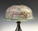 Pairpoint Reverse Painted Table Lamp - Trees