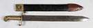 Short Sword with Dog Pommel & Brass Handle