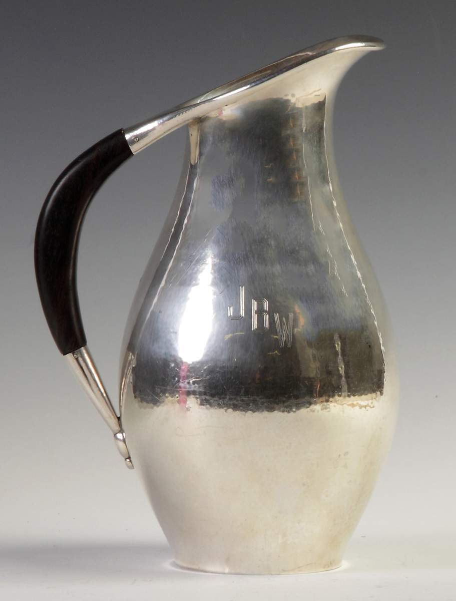 Worden Munis, Boston, MA, Sterling Silver Hand Hammered Water Pitcher