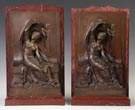 Henri Michel Antoine Chapu  (French, 1833-1891) Patinaed Bronze & Marble Sculptures