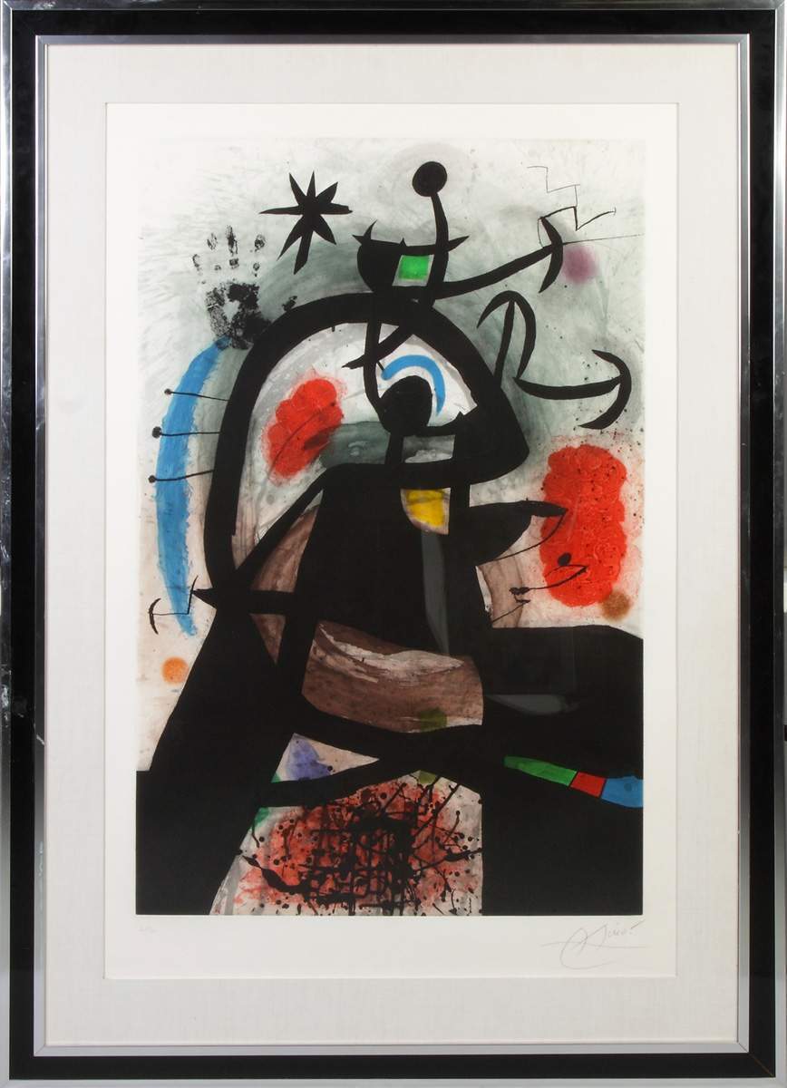 Joan Miro (Spanish, 1893-1983) "Le Permissionnaire"
