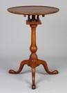 Queen Anne Walnut Candle Stand w/Birdcage