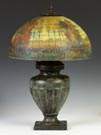 Handel Reverse Painted Table Lamp - Autumn Landscape
