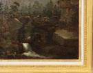 Lemuel Maynard Wiles (New York, 1826-1905) Man overlooking waterfall