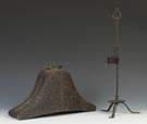 Toleware Hat Case & Iron Betty Lamp