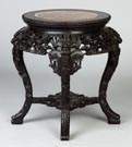 Chinese Carved Hardwood Stand