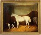 E.M. Fox, White Horse & dog
