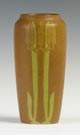 Walrath Art Pottery Vase w/Stylized Cattails