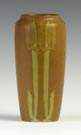 Walrath Art Pottery Vase w/Stylized Cattails