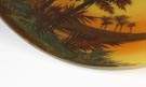 Handel Reverse Painted Lamp - Tropical Sunset Scene