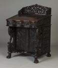 Chinese Carved Hardwood Desk