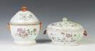Two Chinese Export Covered Tureens