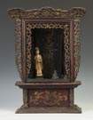 Chinese Carved & Painted Shrine