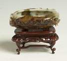 Chinese Carved Russet Jade Brush Washer