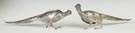 Pair of German Silver Table Pheasants