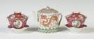 Chinese Teapot & Covered Cups