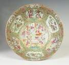 Chinese Export Rose Medallion Punch Bowl