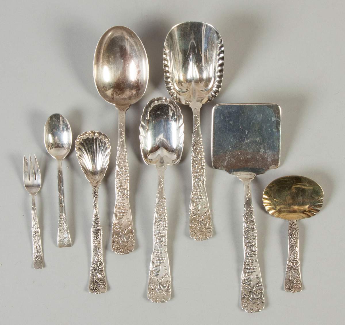 Tiffany Sterling Silver Flatware Vine Pattern Cottone Auctions