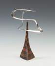 Russell Secrest (Rochester, NY) Sterling Silver & Laminated Rosewood Mobile