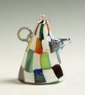 Richard Marquis (American, B. 1945) "Crazy Quilt" Glass Teapot Form