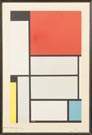 Piet Cornelis Mondrian (Dutch, 1872-1944) "Tableau No. 1"