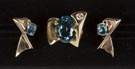 Blue Topaz and Diamond Ring & Earring Set