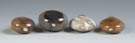 Four Chinese Agate Snuff Bottles