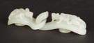 Chinese Carved Jade Two Piece Belt Hook
