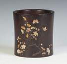 Chinese Hardwood Brush Pot