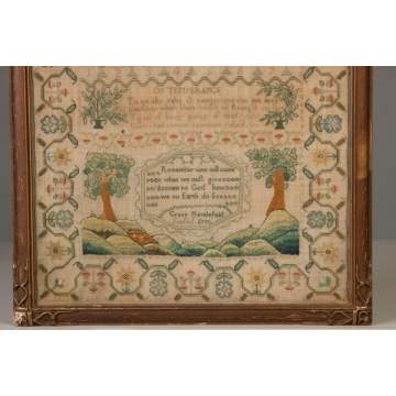 Fine American Needlework Sampler