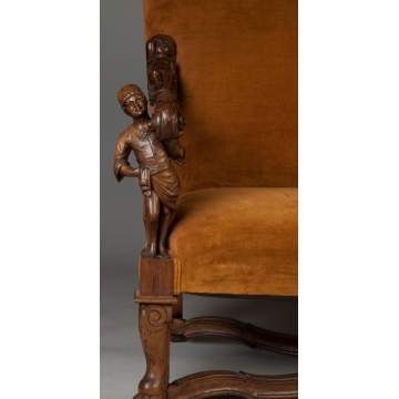 Carved Italian Sofa