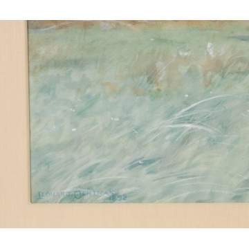 Leonard Ochtman (American, 1854-1934) "Landscape in Old Lyme" 