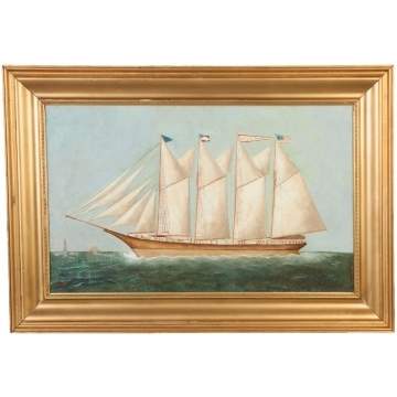 Solon Francis Montecello Badger  (1873-1919) Clipper Ship