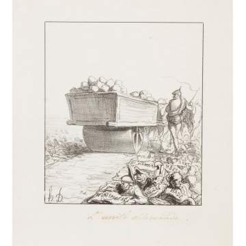 Honore Daumier (French, 1808-1879) "L'Unite' Allemand"