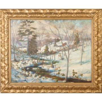 Egbert Nearpass Jr. (Illinois, 1887-1938) Snow scene