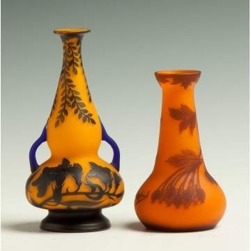 Two Richard Cameo Vases
