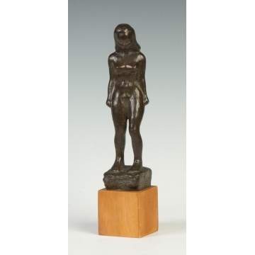 Sigurd (Sigge) Berggren (Polish, 1911-1968) Bronze Nude