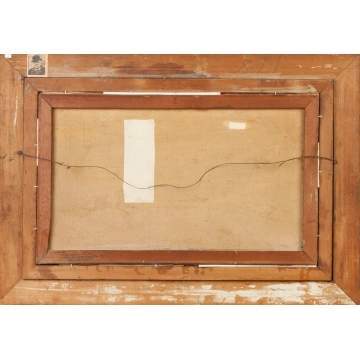 19th Cent. Painting, "Fox Hunting Along the River"