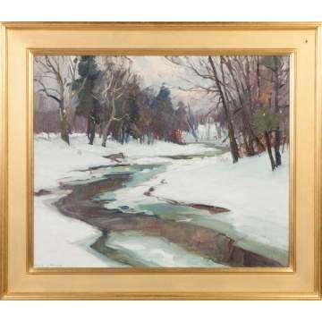 Emile Gruppe (American, 1896-1978) Stream in Winter