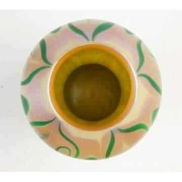 Tiffany Pulled Feather Vase