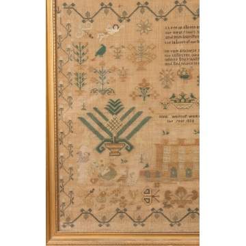 American Sampler with Federal House